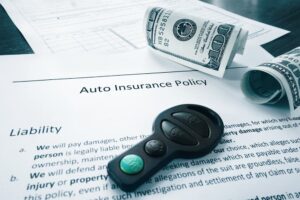 Automobile insurance coverage inclusive of funds and key fob protection.