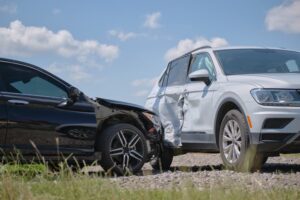 Two Cars collided in T-Shape